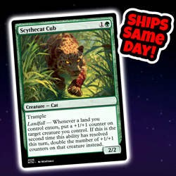 Scythecat Cub - Custom Art Magic: The Gathering Playtest Card - Commander EDH - Image 1