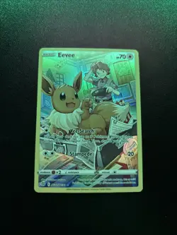 Pokemon Eevee TCG Holo Card TG11/TG30 Swsh09 Trainer Gallery NM Condition - Image 1