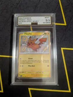 Pikachu 131/91 TCG Shiny Paldean Fates Pokemon Card AGS Mint 9.5 - Image 1