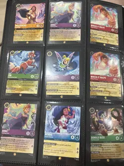 45 CARD LORCANA LOT- Epic, Legendary, And Promo And 3 Binders - Image 3