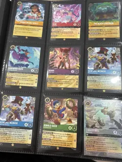45 CARD LORCANA LOT- Epic, Legendary, And Promo And 3 Binders - Image 4