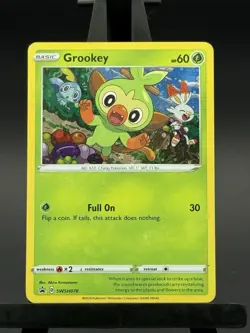 Pokemon SWSH070 Grookey Black Star Promo Card Vivid Voltage Mint Condition - Image 1