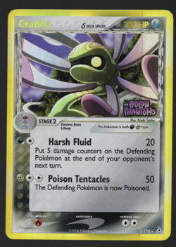 [LP] Pokemon Card Cradily Holon Phantoms 2/110 Reverse Holo Rare STAMPED - Image 1