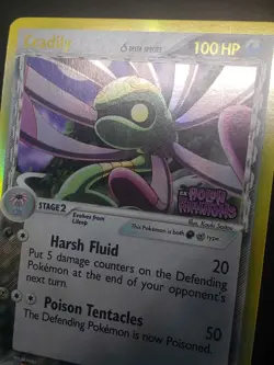 [LP] Pokemon Card Cradily Holon Phantoms 2/110 Reverse Holo Rare STAMPED - Image 3