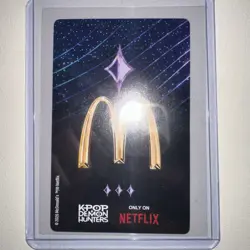 McDonald's K-Pop Demon Hunters Trading Card Rumi Triple Star Rare - Image 2
