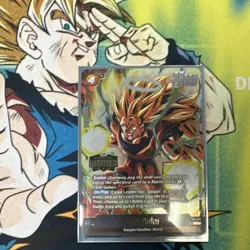 Bandai Dragon Ball Super Foil Son Goku FB-077 Winner Promo Battle Card - Image 1