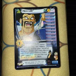 Hercule HOLO FOIL Rare LIMITED 133 DBZ CCG Card LV3 Dragon Ball Z Score TCG - Image 1