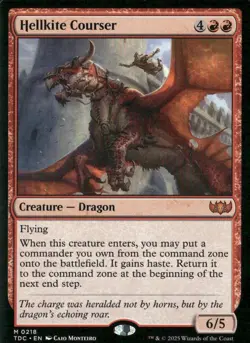 Commander: Tarkir: Dragonstorm #218 Hellkite Courser - Image 1