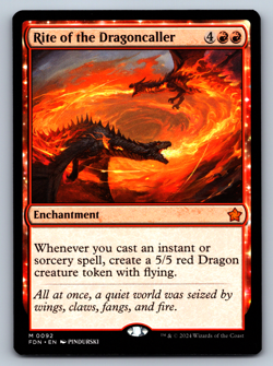 Rite of the Dragoncaller - Foundations - MTG - Image 1