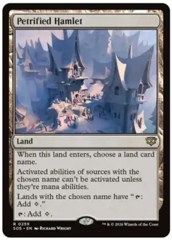 1 x Petrified Hamlet - Secrets of Strixhaven - NM-Mint - MTG - Image 1