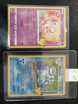Celebrations Blastoise & Mew Bundle 25th Anniversary Pokemon Cards - Image 1