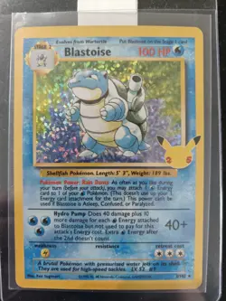 Celebrations Blastoise & Mew Bundle 25th Anniversary Pokemon Cards - Image 2