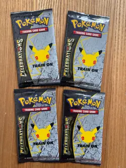 Pokemon 25th Anniversary Celebrations Booster Packs - Bundle of 4 New & Sealed - Image 1
