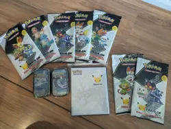 Pokemon TCG: 25th Anniversary Celebrations First Partner Pack Bundle - Image 1