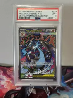 Pokemon Iron Boulder ex Mega Charizard X ex Tinkatuff PSA 9 Mint Card Lot Of 3 - Image 3