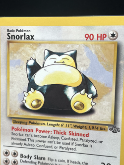 Pokemon '143 Snorlax 27/64 Jungle Rare Vintage WOTC 1999 NM - Image 1