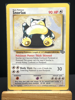 Pokemon '143 Snorlax 27/64 Jungle Rare Vintage WOTC 1999 NM - Image 4