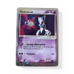 Mewtwo ex 101/109 EX Ruby Sapphire Holo Ultra Rare 2003 SWIRL Pokemon Card - Image 1