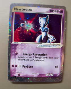 Mewtwo ex 101/109 EX Ruby Sapphire Holo Ultra Rare 2003 SWIRL Pokemon Card - Image 2