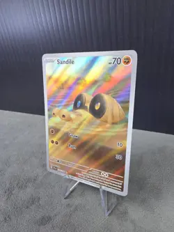 Sandile 216/198 SV01: Scarlet & Violet Illustration Rare Pokemon TCG NM English - Image 2