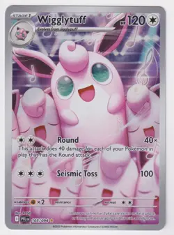 2025 Mega Evolution Series - Phantasmal Flames Wigglytuff Illustration Rare #105 - Image 1