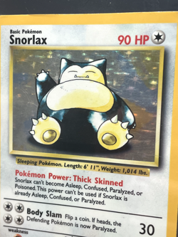 Pokemon '143 Snorlax 11/64 Holo No Symbol Rare Vintage WOTC 1999 MP - Image 1