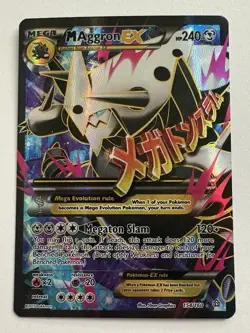 Pokemon TCG M Aggron EX Full Art 94/160 XY Primal Clash, HP read description! - Image 1