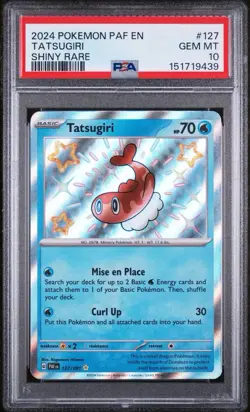 Pokemon Tatsugiri SV: Paldean Fates 127/091 Shiny Rare Holo PSA 10 2024 - Image 1