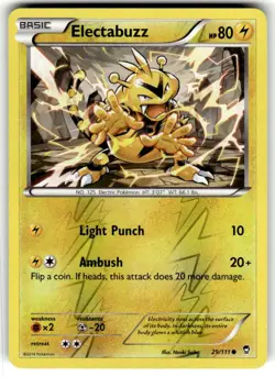 2014 pokemon Furious Fists reverse holo Electabuzz 29/111 NM - Image 1