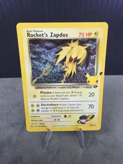 Rocket’s Zapdos 15/132 Celebrations Holo Rare Pokemon TCG NM English 🔥 - Image 1