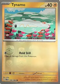 Tynamo (Master Ball Pattern) 030/086 Holo Common SV: Black Bolt Pokemon NM - Image 1