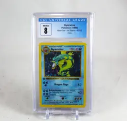 1999 Pokemon Base Set Gyarados 1st Edition 6 6/102 CGC Graded 8 NM/Mint English - Image 1