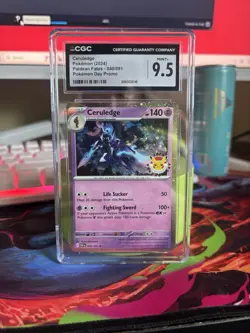 The Pokemon Company CGC 9.5 Ceruledge Pokemon Day Promo Paldean Fates Holo - Image 1