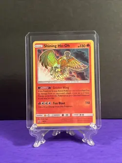 Pokemon TCG Shining Ho-Oh SM70 Black Star Promo Holo Shining Legends English - Image 1