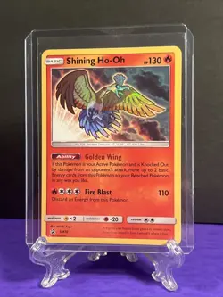 Pokemon TCG Shining Ho-Oh SM70 Black Star Promo Holo Shining Legends English - Image 3