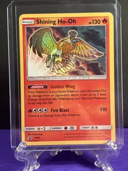 Pokemon TCG Shining Ho-Oh SM70 Black Star Promo Holo Shining Legends English - Image 4