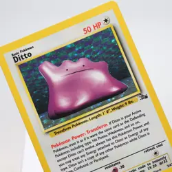 Pokemon TCG - Ditto 3/62 Fossil Holo Rare WOTC - EXC - Image 1