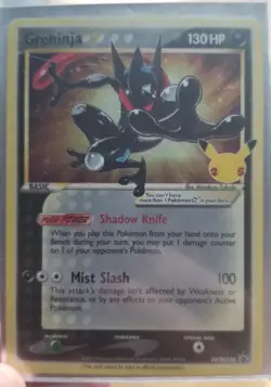 2021 Pokemon TCG SWSH Promo Greninja Gold Star Celebrations Classic Collection - Image 1