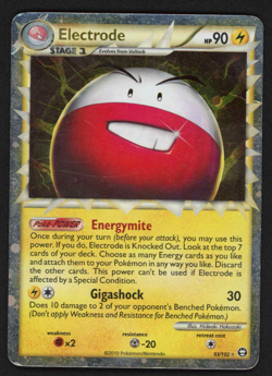 Pokemon Electrode Prime 93/102 HGSS Triumphant (DMG) - Image 1