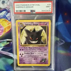 Pokemon PSA 9 NM-MINT 2000 Sabrina's Gengar 29/132 Gym Challenge - Image 2