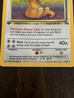 Pokemon Dragonite ex 90/97 Dragon Holo Ultra Rare English HP150 Stage 2 EX - Image 3