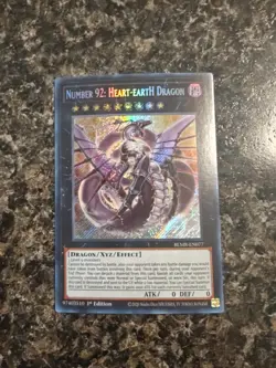 Yugioh Number 92: Heart-eartH Dragon - BLMR-EN077 - 1st Ed. Secret Rare - VLP - Image 1