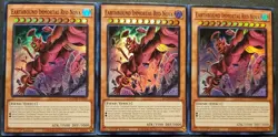 Yu-Gi-Oh! 3 x Earthbound Immortal Red Nova MZTM-EN044-1st Edition-NM - Image 1