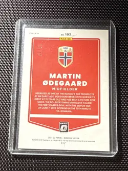 2021-22 Donruss Optic Road to World Cup #103 Martin Odegaard Orange Velocity /49 - Image 2
