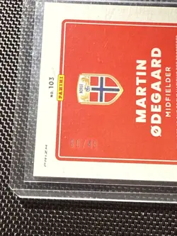 2021-22 Donruss Optic Road to World Cup #103 Martin Odegaard Orange Velocity /49 - Image 3