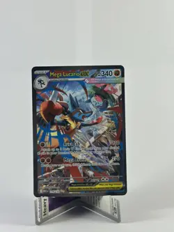 Pokemon Mega Lucario EX Illustration Rare Full Art Holo 179/132 Me01 340HP - Image 1