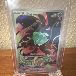 Pokemon Bulbasaur Me01 Mega Evolution 133/132 Illustration Rare Full Art Holo - Image 1