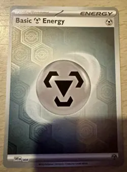 Pokemon TCG Basic Metal Energy SVE 008 Shrouded Fable Reverse Holo Card 2023 - Image 1