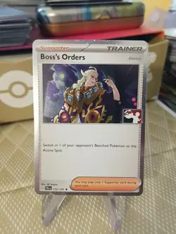 Boss's Orders Ghetsis Holo Pokemon Prize Pack Series 4 Promo Pokemon Card NM/LP - Image 1