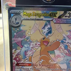 Mega Dragonite EX Full Art Holo Pokemon Card 290/217 EX HP 370 English - Image 3